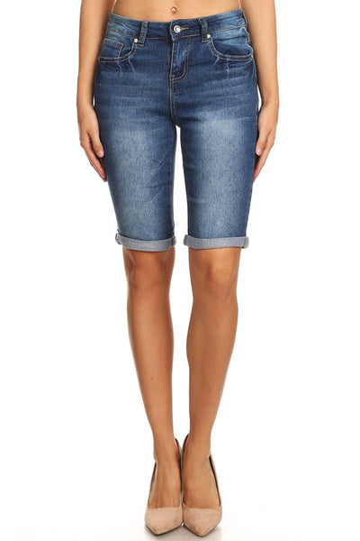 Denim Bermuda Shorts - Indigo wash
