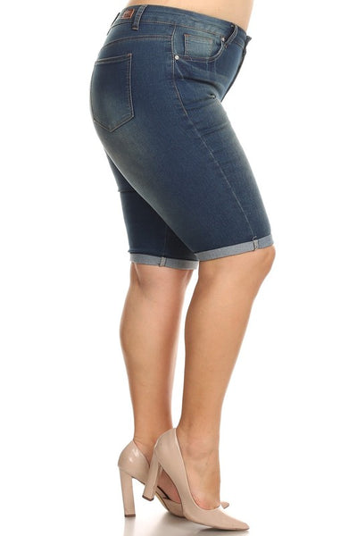 Denim Bermuda Shorts - Indigo wash