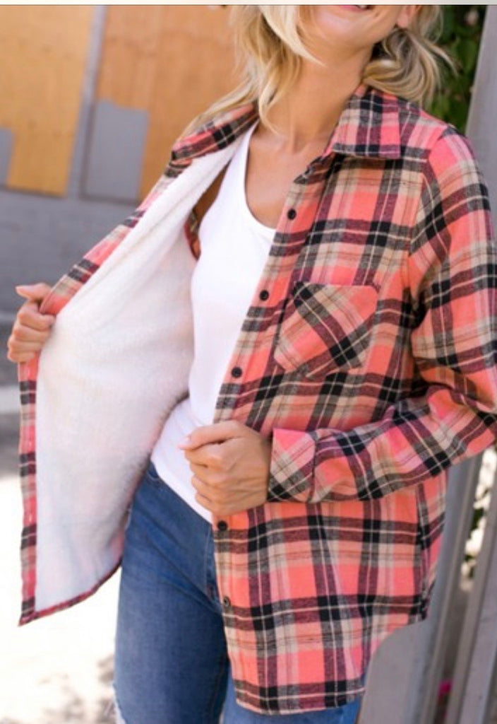 Fleece lined Flannel Shirt
