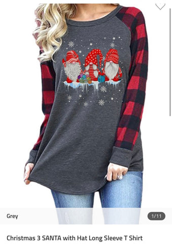 Santa Gnome Top
