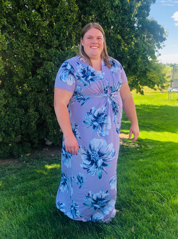 Lovely Lilac  Maxi Dress - Plus