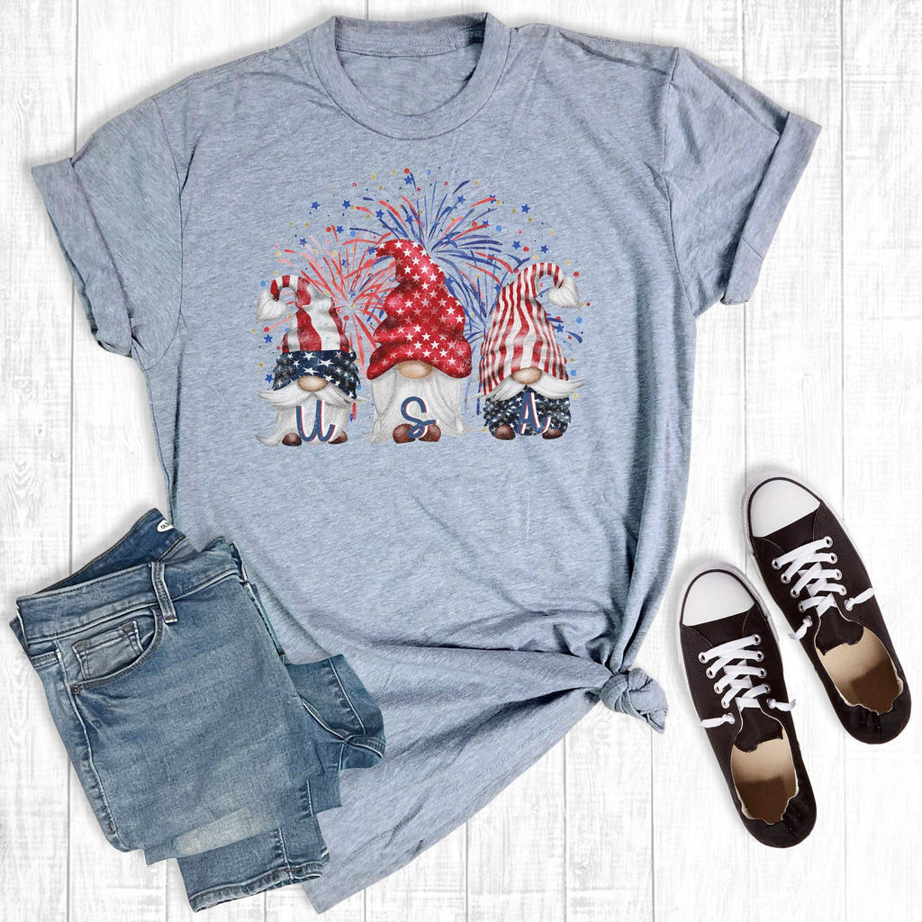 USA Gnomes with fireworks