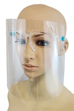 Face shield with glasses
