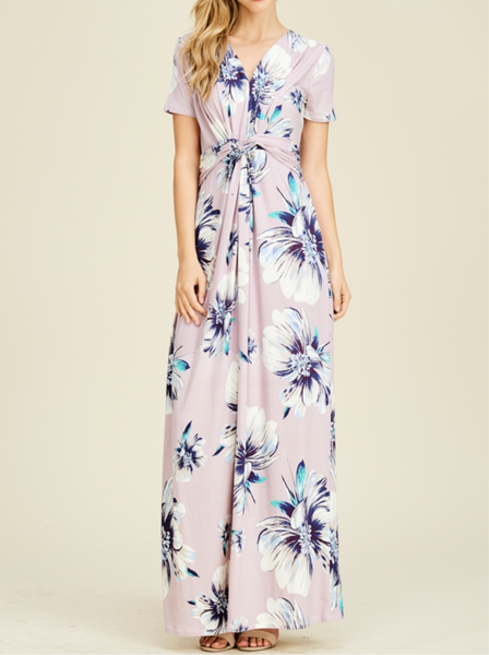 Lovely Lilac  Maxi Dress - Plus